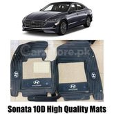 Hyundai Sonata 10D Floor Mats 3Pcs - Model 2016-2022