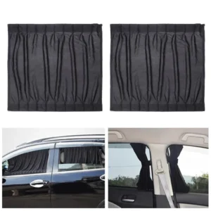 4Pcs Car Anti-Mosquito Curtains Sunshade Side Window | Heat Insulation Curtain Anti-Mosquito Window Cover