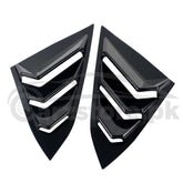 Rear Window Quarter Side Vent Window Louvers Scoop Cover For Honda Civic X