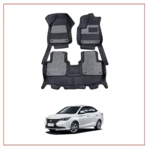 Changan Alsvin 10D Floor Mats Black With Grass Model 2021-2024