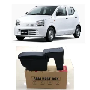 Cup Holder Armrest Console Suzuki Alto - Black Leather
