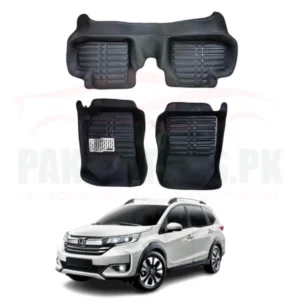 Honda BRV 5D Custom Floor Mat Black 3 Pcs - Model 2017-2021