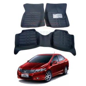 Honda City 5D Floor Mat Black 3 Pcs - Model 2008-2021