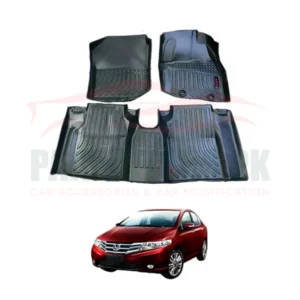 Honda City TRP 5D Floor Mat Black 3 Pcs - Model 2008-2021