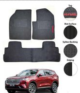 Haval H6 PVC Rubber Latex Floor Mats 3 Pcs Black - Model 2021-2024