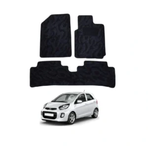 KIA Picanto Carpet Floor Mat Black 3 Pcs - Model 2019-2021