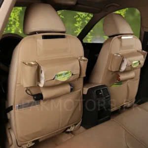 Leather Car Back Seat Organizer Bag