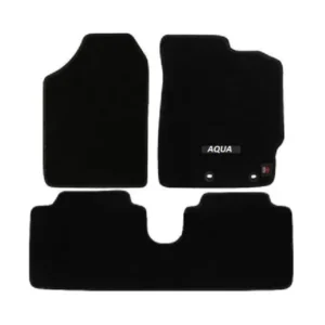 Toyota Aqua Carpet Floor Mat Black 3 Pcs - Model 2012-2019