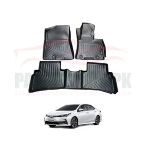 Toyota Corolla TRP 5D Floor Mat Black 3 Pcs - Model 2017-2022