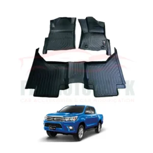 Toyota Hilux Revo TRP 5D Floor Mat Black 3 Pcs - Model 2016-2022