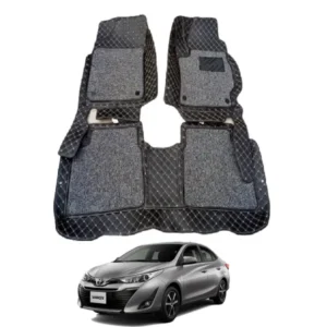 Toyota Yaris 9D Floor Mats With Grass 2020-2022