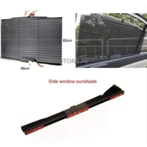 Universal BMW Style Auto Folding Realing Side Window Curtain - 2Pcs - Car Retractable Sunshade