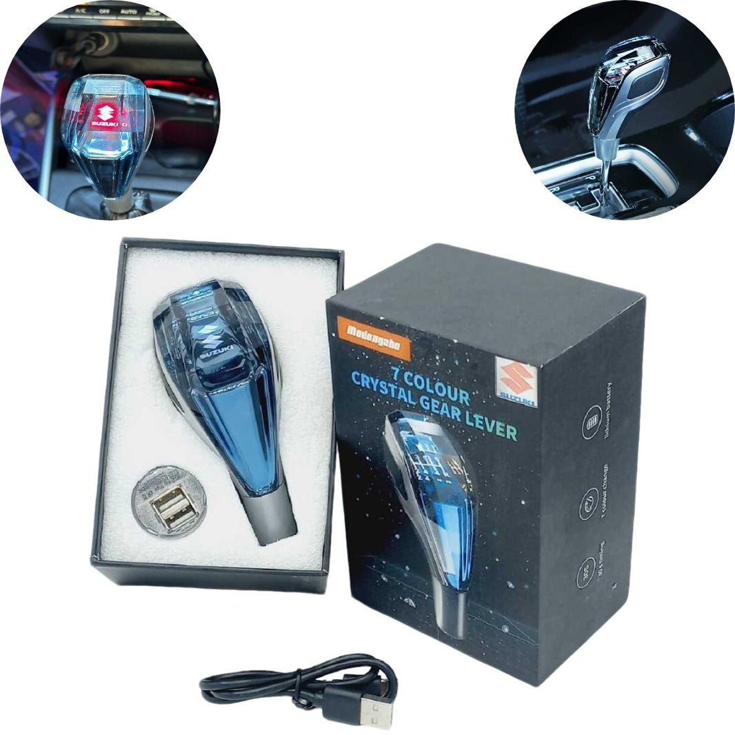 1 Pc Universal Suzuki Crystal Shape Gear Knob Car LED Handball Crystal Touch Activated