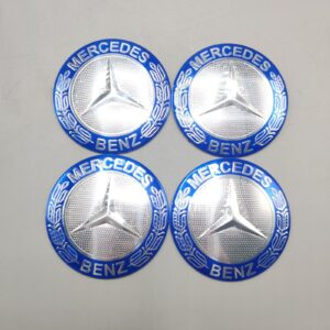 Universal 7.5mm Metal patri Wheel Logo in Premium Quality 4 Pcs Set