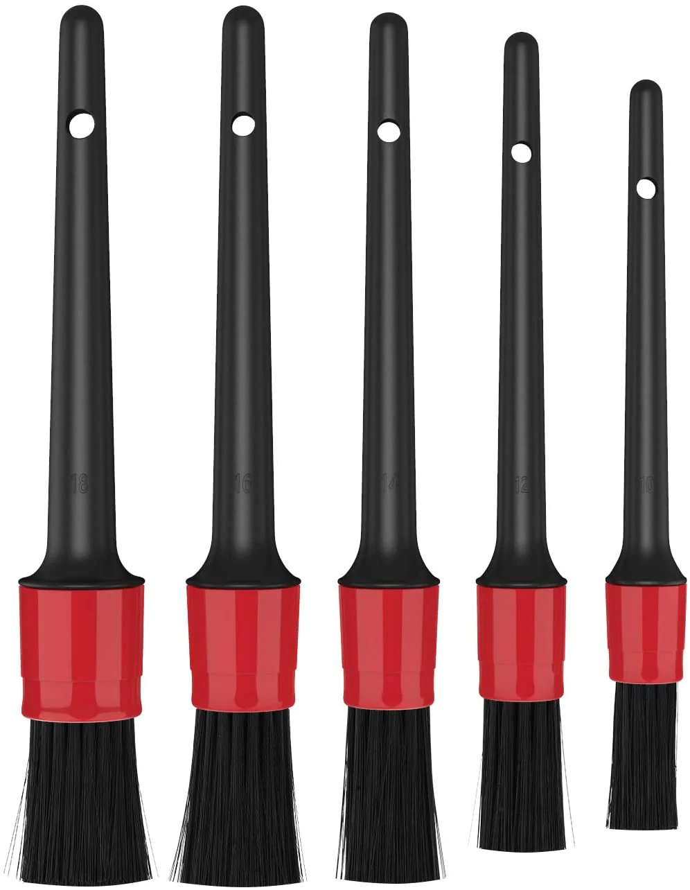 Car Detailing Brush Set for Interior & Exterior Cleaning – 5Pcs/set