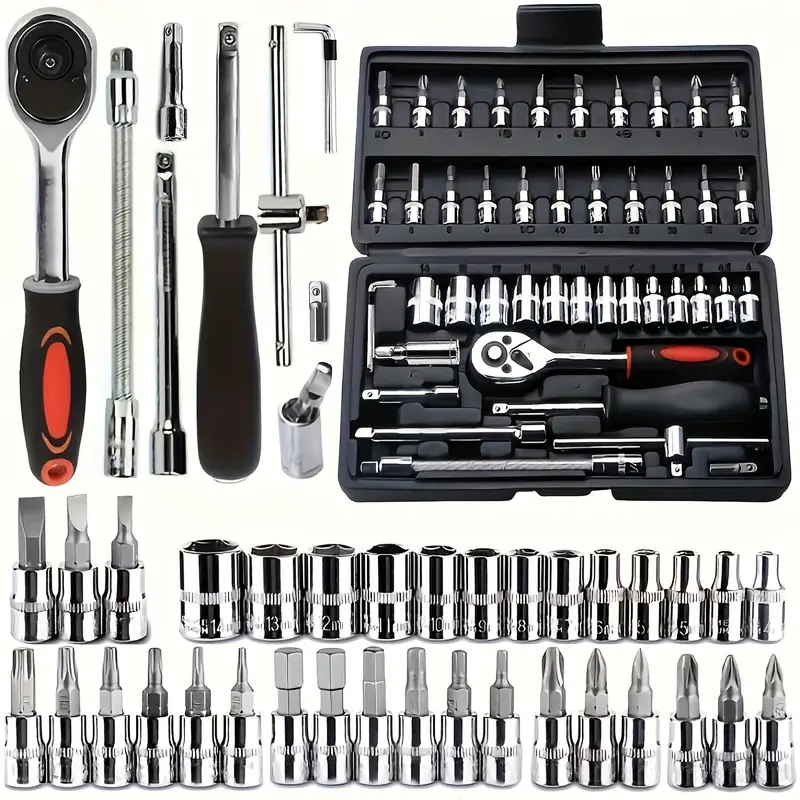 46-Piece Car Repair Tool Kit