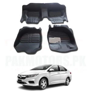 Honda City 5D Custom Floor Mat Black 3 Pcs - Model 2022-2023