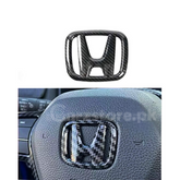 Honda Civic Steering Logo in Carbon Fiber | Carzstore.pk