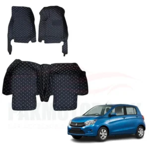 Suzuki Cultus 7D Floor Mat Black New Model 3 Pcs - Model 2017-2021