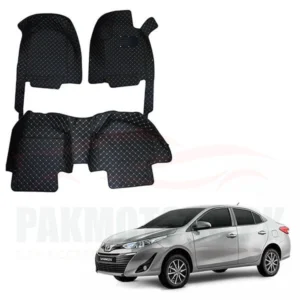 Toyota Yaris 7D Floor Mat Black 3 Pcs - Model 2020-2022