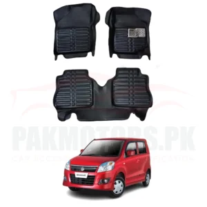 Suzuki Wagon R 5D Custom Floor Mat Black 3 Pcs - Model 2014-2021